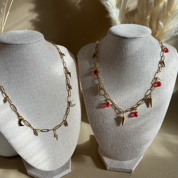 Elegant Witchy Chic Delicate Charm Necklace - Edgy Chic Gold Necklace - Picture 15 of 15